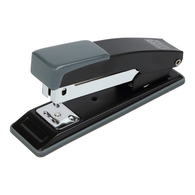 Степлер Buromax металлический, JOBMAX, 20 листов, (скобы №24;26), 112 х 44 х 34 мм, черный (BM.4258-01) Винница - изображение 1