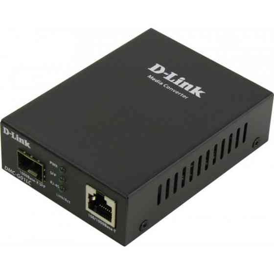 Медіаконвертер D-Link DMC-G01LC (Gigabit Ethernet to Gigabit SFP) (DMC-G01LC/C1A) Киев