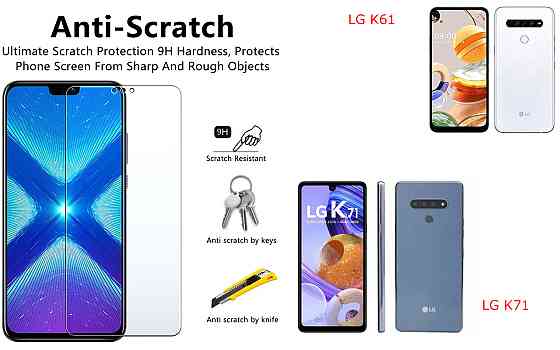 Защитное стекло NeoGlass для LG K61, LG K71 – ультрапрозрачное и устойчивое Киев