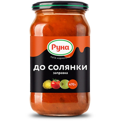 Соус Руна Заправка до солянки 470 г (4820015949707) Вінниця - фото 1