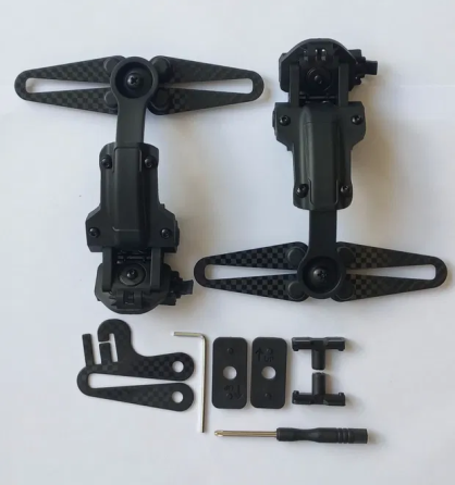 Кріплення чебурашка для навушників Peltor та Sordin на шолом (Чорний) Київ