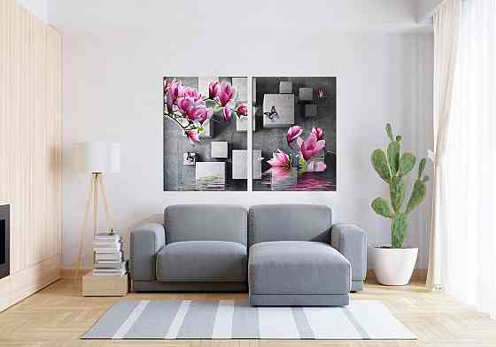 Модульная картина в гостиную / спальню  Магнолія  TLV-2_029 Київ