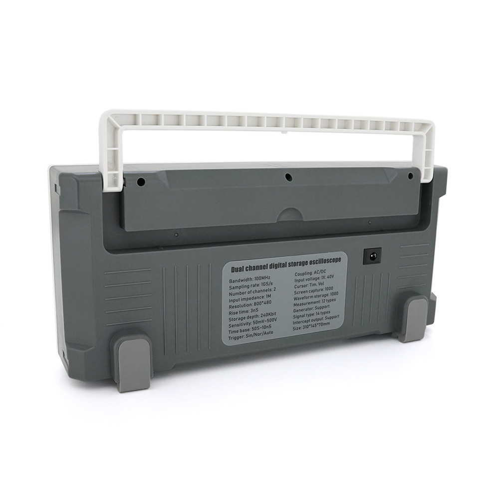 Двохканальний осцилограф FNIRSI 1014D, 100MHz, 1000MSa/s, 2CH, 246Kpts, 310х145х70mm, Box Київ - фото 3