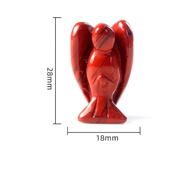 Мини-фигурка хрустального ангела из натурального камня розовый кварц 25*18 мм Киев - изображение 2