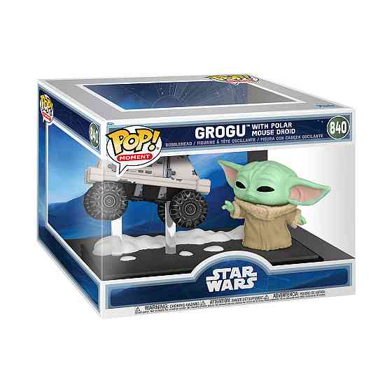 Ігрова фігурка Funko POP! Moment серії Мандалорець і Ґроґу - Ґроґу і Ремонтний дроїд MSE-6 Дніпро