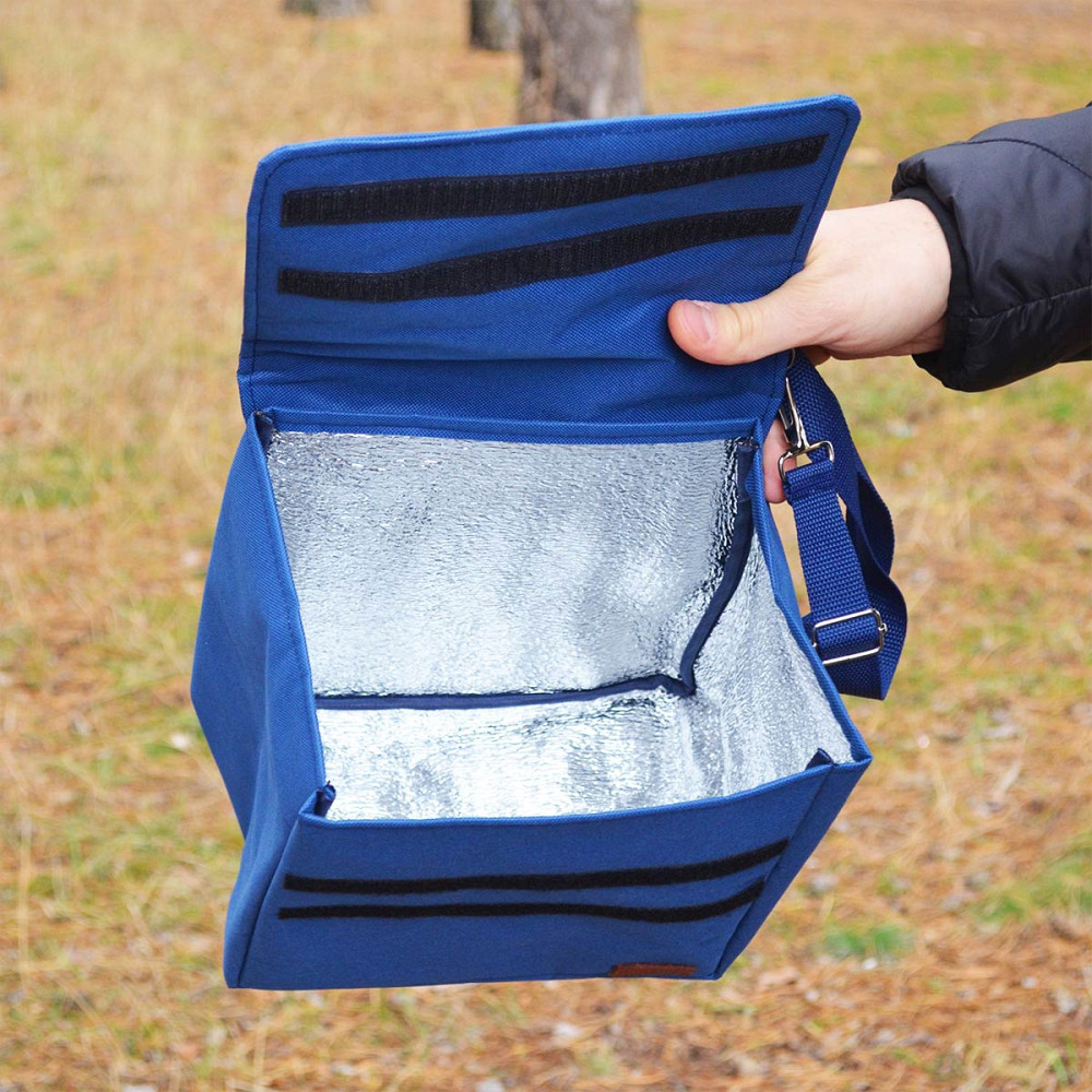 Термосумка Ланч Бэг с длинной ручкой (Синий) Сумы - изображение 3