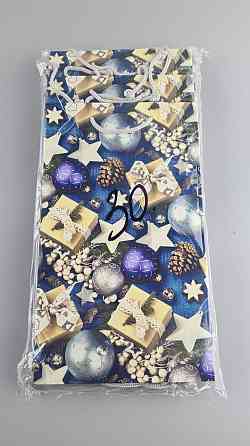 Новорічні пакети для подарунків, середній 17x26x8-030 (12 шт.) Харків