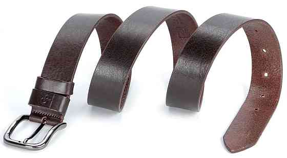 Ремень мужской GRANDE PELLE 00779 под джинсы Коричневый Киев