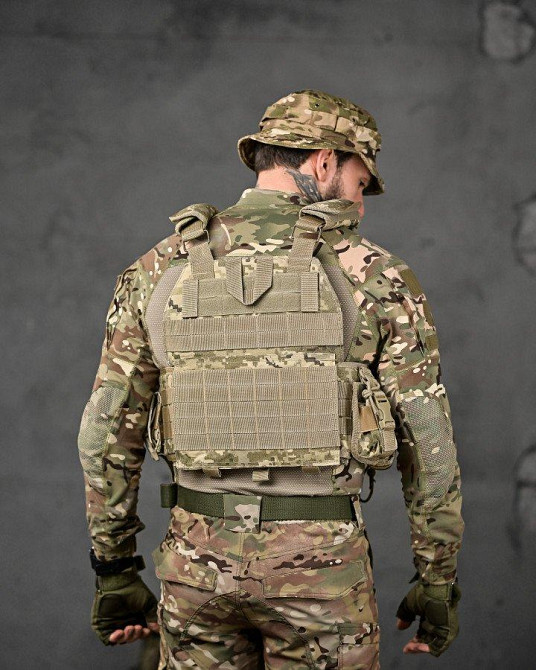 Плитоноска Single Sword 4 точки швидкого скидання пікселів ТН6600 Одеса - фото 3