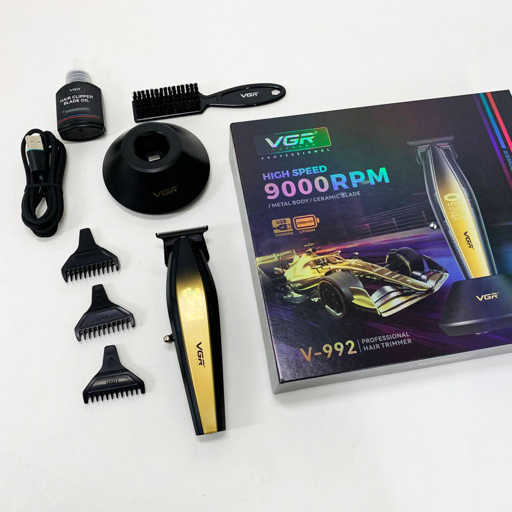 Машинка для стрижки волос и затылка VGR V-992, Малошумная машинка для стрижки волос LO-61 Львов - изображение 6
