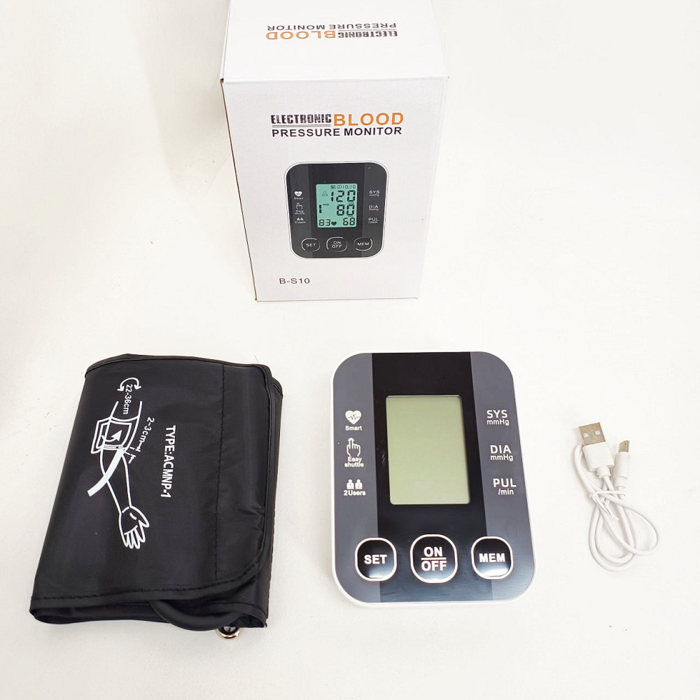 Автоматичний тонометр для вимірювання тиску з роботою від батарей USB РК-дисплеєм індикатором заряду NY-35 Львів - фото 9