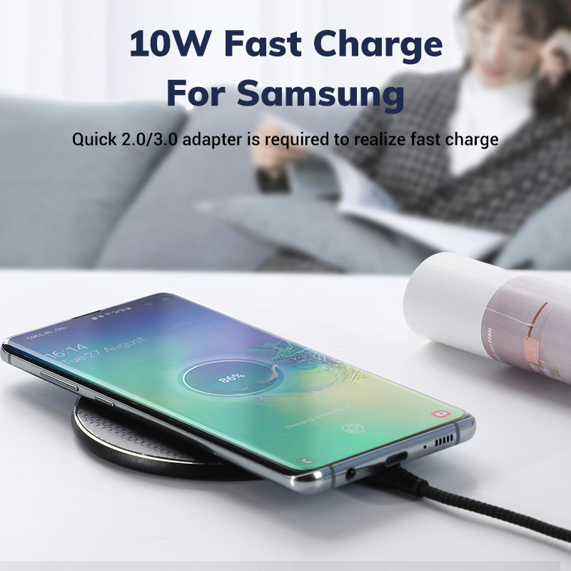 Бездротовий зарядний пристрій Topk Wireless Charger B01W (Червоне) Миколаїв - фото 3