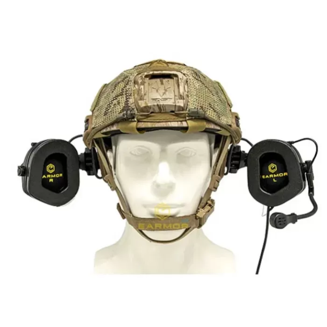 Тактические активные наушники с микрофоном Earmor M32X Mark3 (Койот) Винница - изображение 8