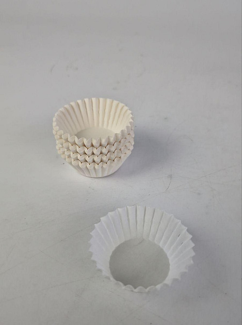 Тартолітка для кексів 4А кругла біла D35 H20 (100 шт.) (1 уп.) Харків - фото 3