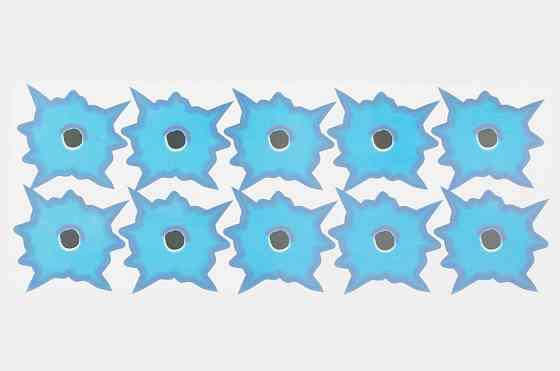 Наклейки (набір) обманка (26х10, сині) (#4284) Мукачево