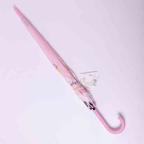 Детский полуавтоматический зонт-трость, розовый Киев