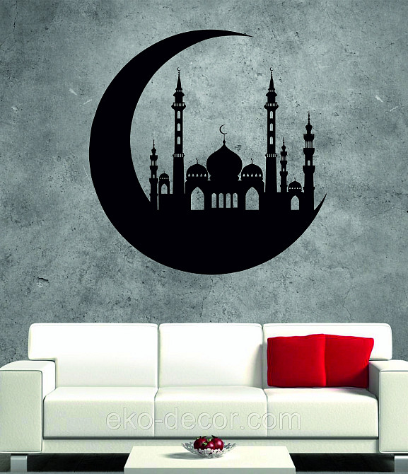 Декоративное настенное Панно «Ислам» Декор на стену 90*90 см, Черный Киев - изображение 8