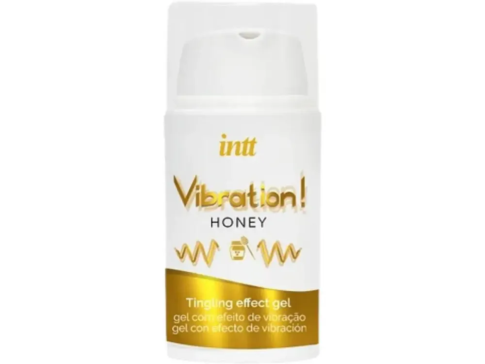 Рідкий вібратор Intt Vibration Honey (15 мл), густий гель, дуже смачний, діє до 30 хвилин Львів - фото 2