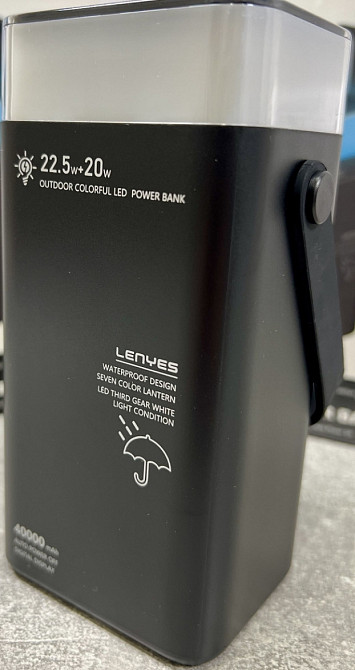 Павер банк Lenyes 40000mAh RGB підсвітка Київ - фото 4