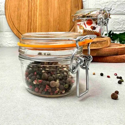 Банка Uniglass серія "Econ Round" з бугельною застібкою 200 мл (22502) Вінниця - фото 2