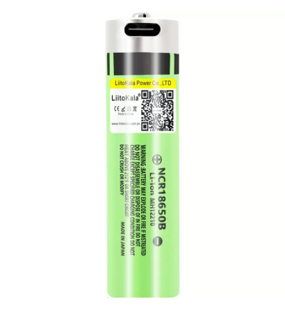Аккумулятор LiitoKala Lii-USB-34B 18650 3400mah с защитой (Зеленый) Киев