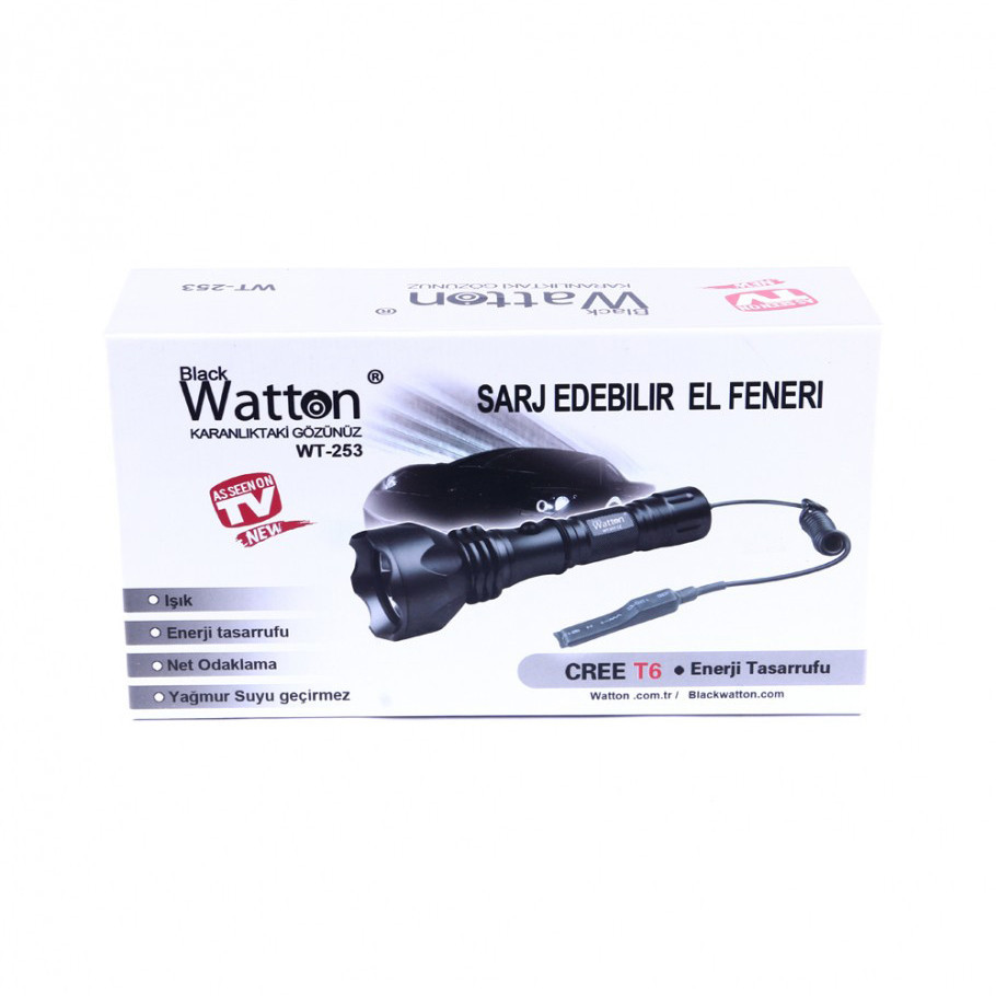 Мисливський акумуляторний світлодіодний ліхтарик для гвинтівки з кріпленням WATTON WT-253 600 Лм Кам'янець-Подільський - фото 7