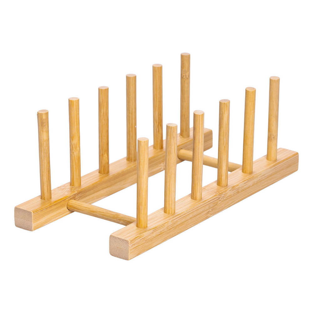 Подставка для тарелок и крышек деревянная на кухню 24.5×12×9.5 (см) HB-40-12 Киев - изображение 2