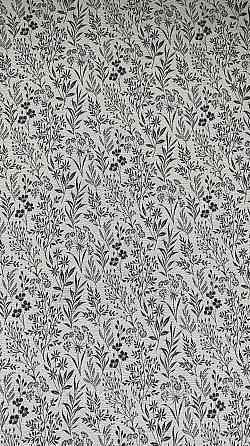 Обои виниловые на флизелине Rasch County Living метровые цветы мелкие прованс серо голубые на белом Киев