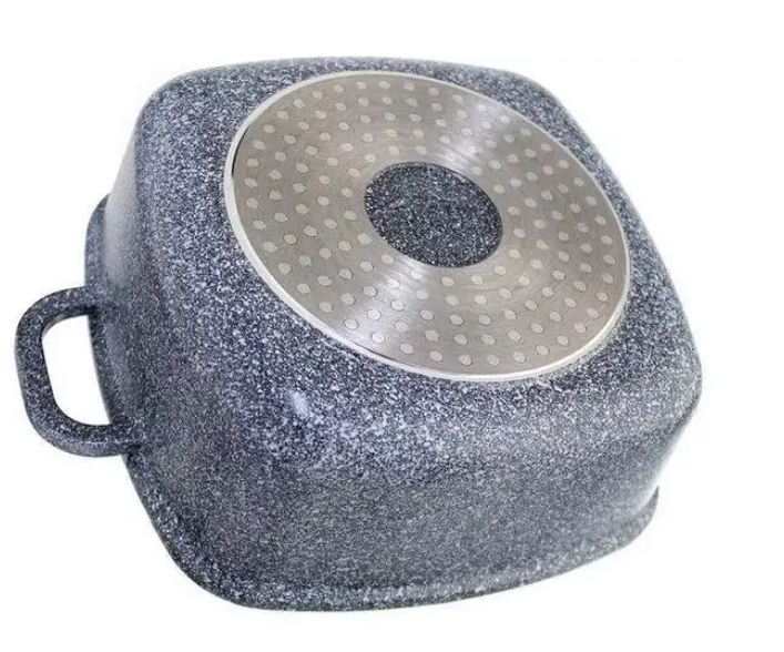 Казан квадратный с крышкой  Granite coating UNIQUE UN-5206 4.3л  24см Одесса - изображение 3