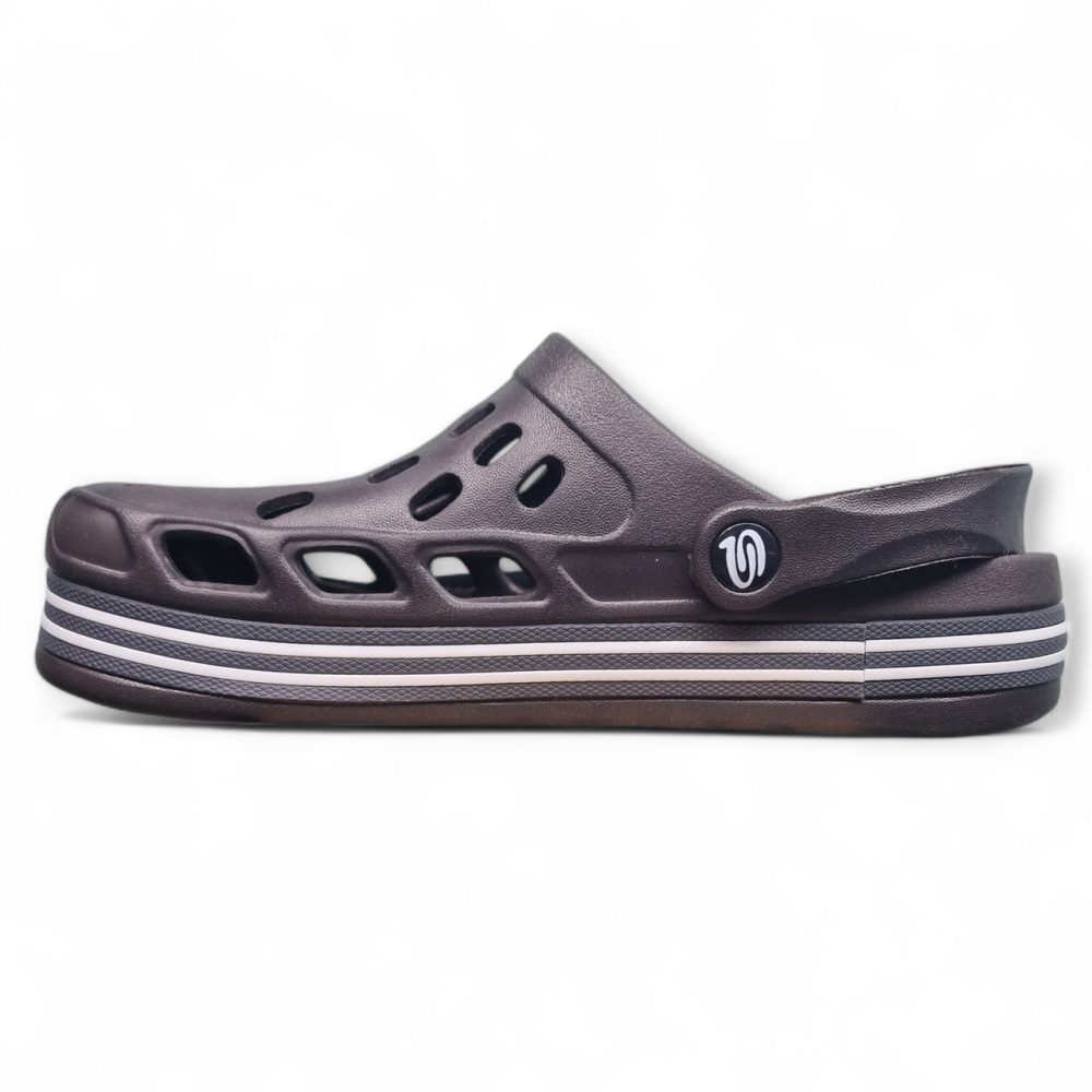 Чоловічі крокси коричневі сабо з великими дірками багато отворів Одеса - фото 5