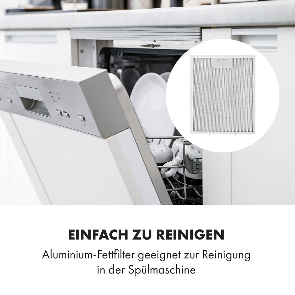 Встраиваемая вытяжка Contempo 90см 175м³/ч LED нержавеющая сталь акрил черный (Германия, читать описание) Ровно - изображение 5