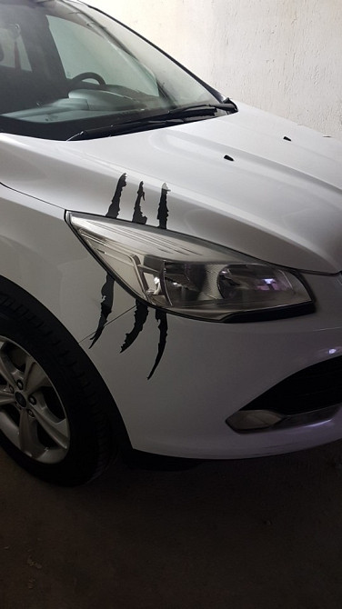 Наклейка на авто у вигляді Подряпини Когтем Чорна Київ - фото 2