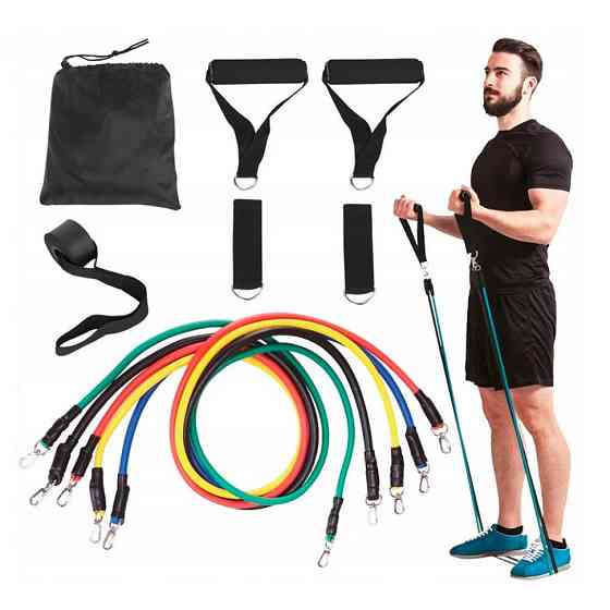 Набор эспандеров трубчатых силовых Power Strength Tube NE-PW-4, 5 шт Винница