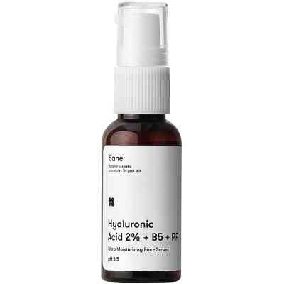 Сыворотка для лица Sane Hyaluronic Acid 2% + B5 + PP С гиалуроновой кислотой и витаминами B5 РР 30 мл (4820266830496) Винница