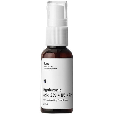 Сироватка для обличчя Sane Hyaluronic Acid 2% + B5 + PP З гіалуроновою кислотою і вітамінами B5 РР 30 мл (4820266830496) Вінниця - фото 1