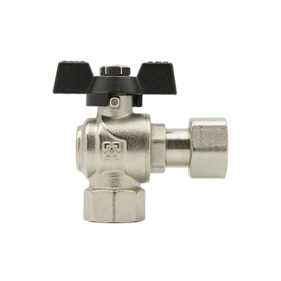 Угловой кран с накидной гайкой 1/2''внутр/внутр. Харьков