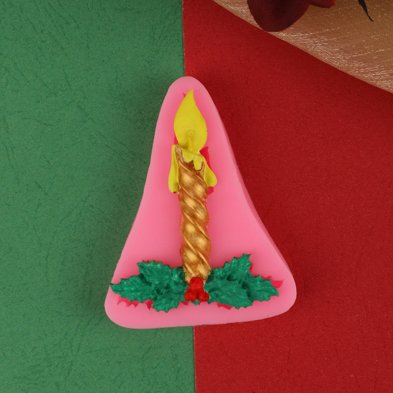 Молд силиконовый Свеча 82 на 63 мм розовый Киев - изображение 6