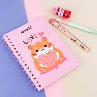 Блокнот Kite на спирали A5 Cute 3, 80 листов, клетка (K25-1911-3) Винница