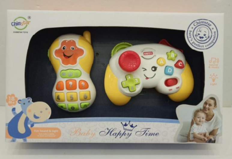 Ігровий набір Chimstar Телефон та Пульт музичний Жовтий (QF366-057) Чернігів - фото 1
