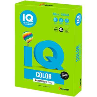 Папір Mondi IQ color А4 intensive, 160g 250sh, Bright Green (MA42/A4/160/IQ) Вінниця