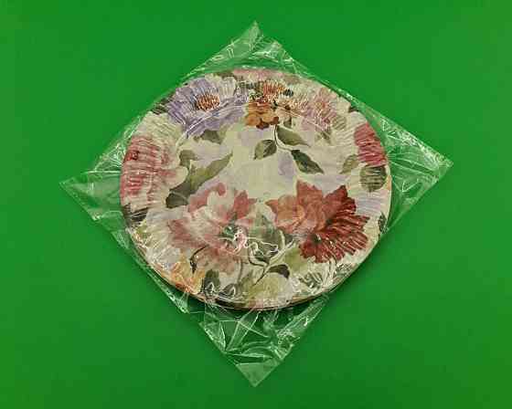 Бумажная тарелка с рисунком  18см