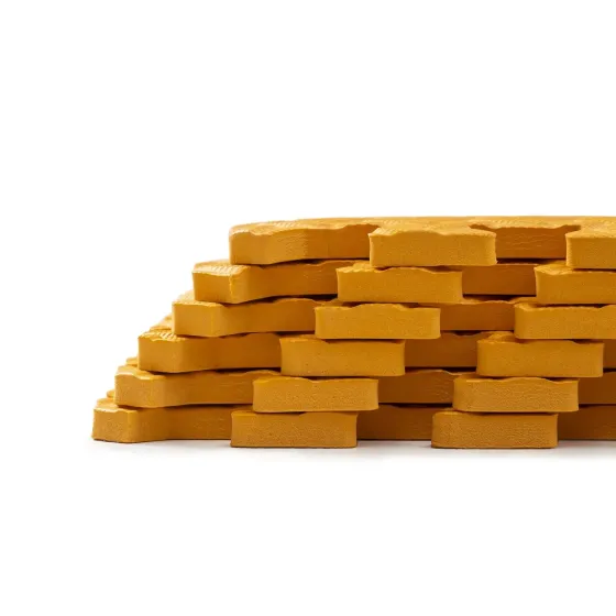 Мат-пазл товщиною 1 см розмір 60х60см 4 частини EVA помаранчевий Спортивні мати Київ