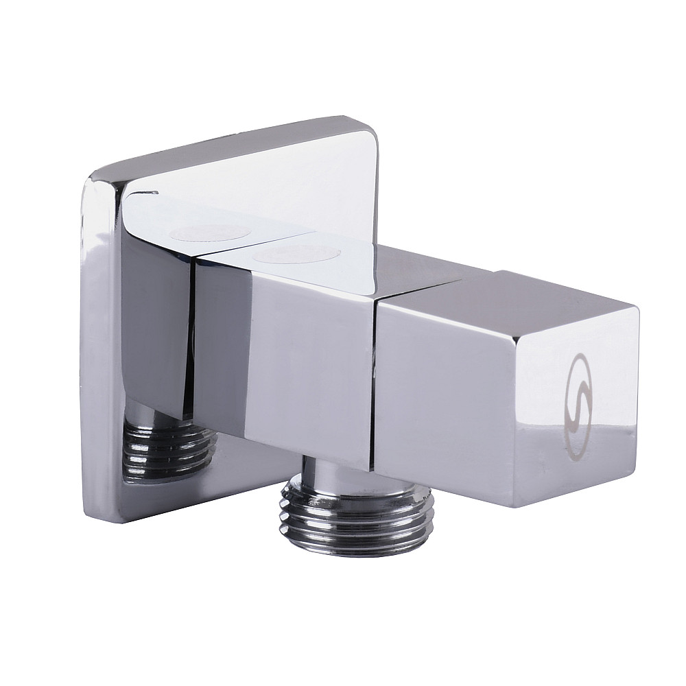 Кран напівобертовий кутовий SOLOMON 1/2″х3/4″ CUBE 7078 Луцк - изображение 1