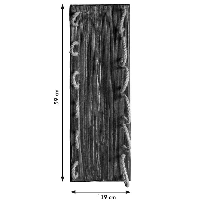 Настінна винна полиця "Нагато 6" кориця Миколаїв - фото 2
