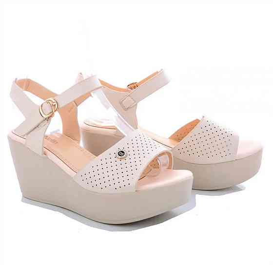 Жіночі Сандалі Босоножки на Танкетці Платформа Бжевелітні (розміри: 40) - 15 Дніпро