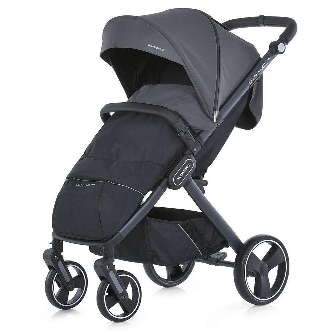 Коляска дитяча EL CAMINO DYNAMIC PRO Charcoal прогулянкова з чохлом дощовиком Сіра (ME 1053-3) Чернігів - фото 4