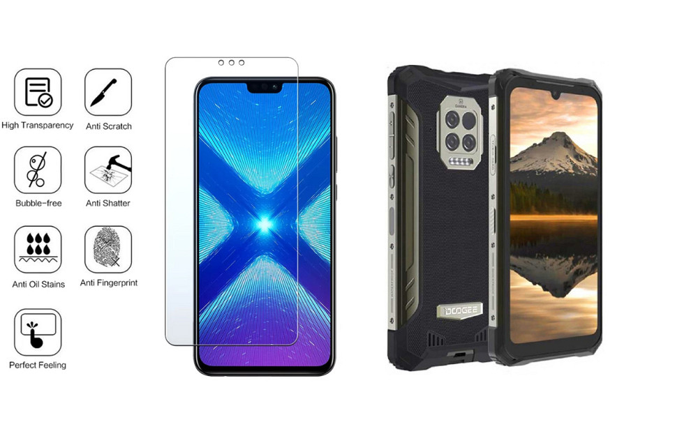 Защитное стекло NeoGlass для Doogee S86, S86 pro – ультрапрозрачное и устойчивое Киев - изображение 4