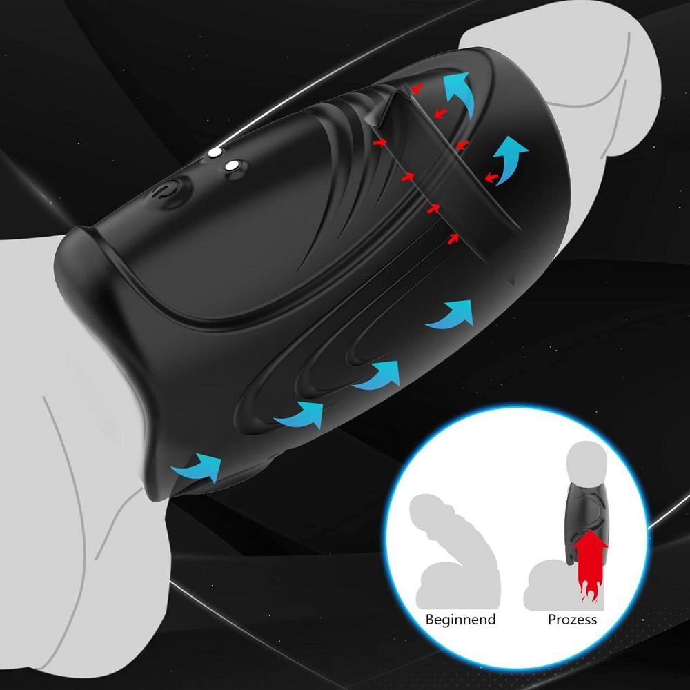 Електричний мастурбатор Body-Safe з програмним керуванням з 9 режимами вібрації Дніпро - фото 3