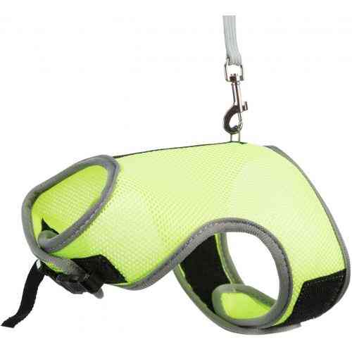 Шлейка с поводком Trixie для большого кролика Soft мягкая нейлон 25-40 см Киев