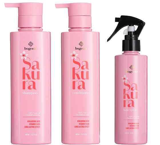 Набір для догляду за волоссям Bogenia Sakura (Шампунь Кондиціонер Термозахист) Запоріжжя